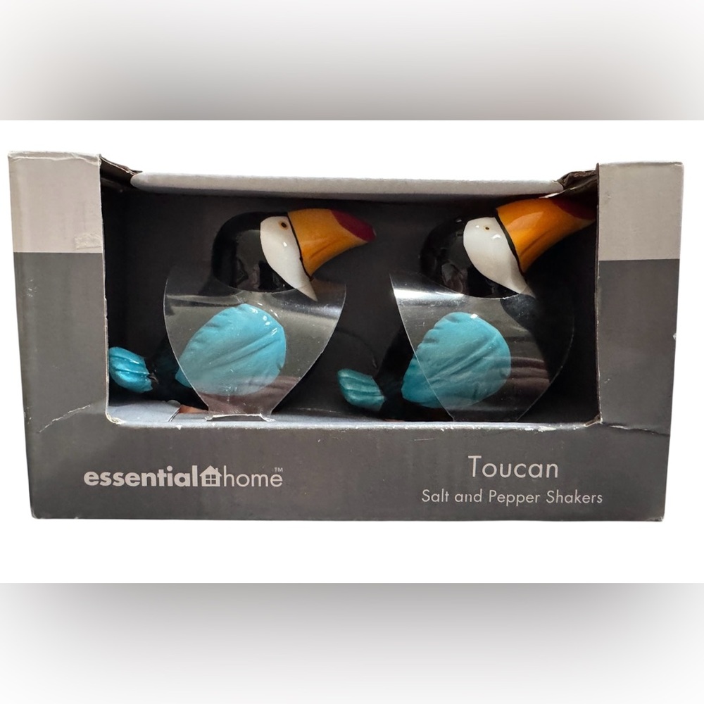 Toucan Salt and Pepper Shakers - Black and Blue